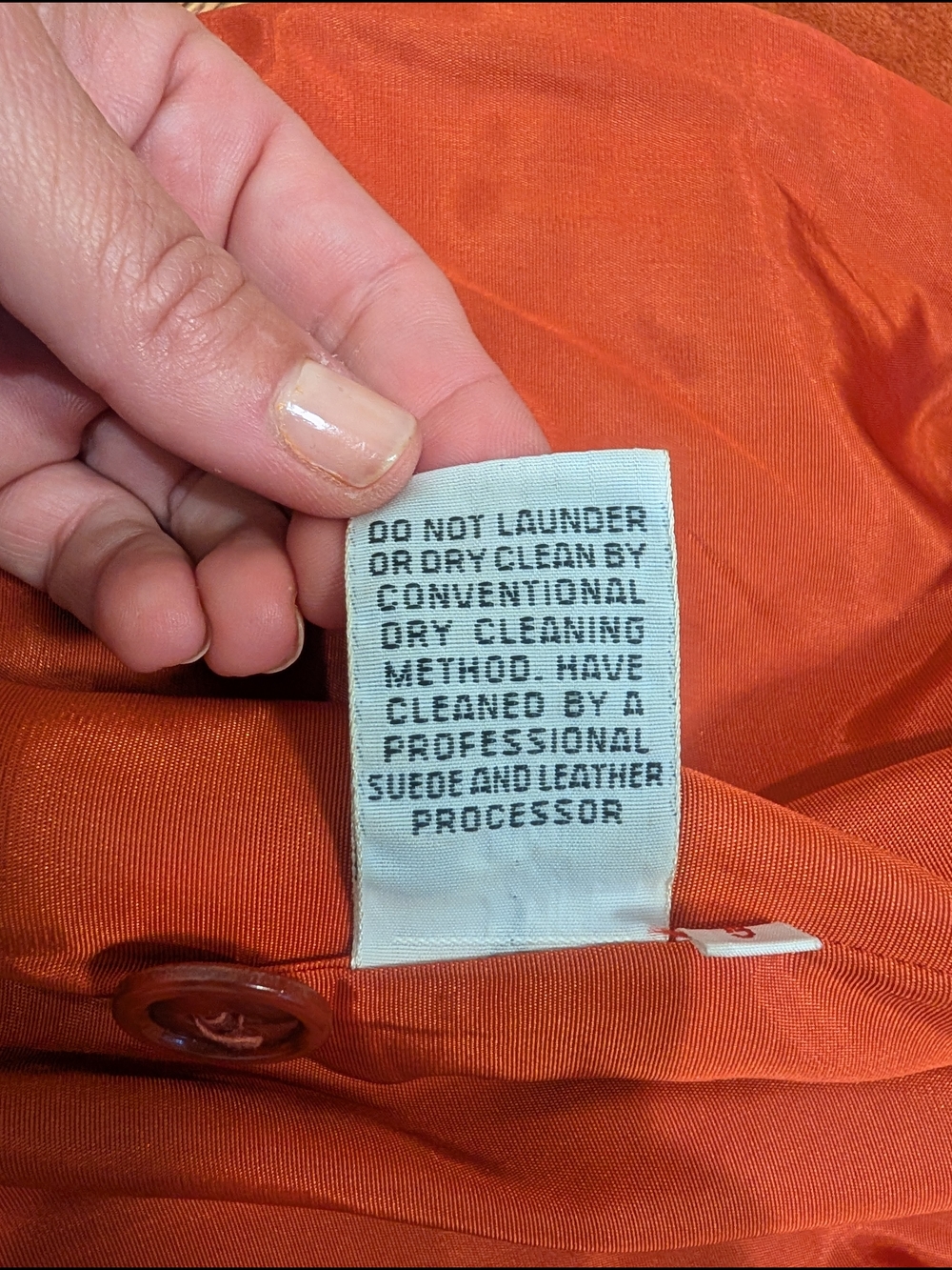 🧥 Vintage Casual Corner rust suede safari jacket made in Uruguay - Picture 11 of 15